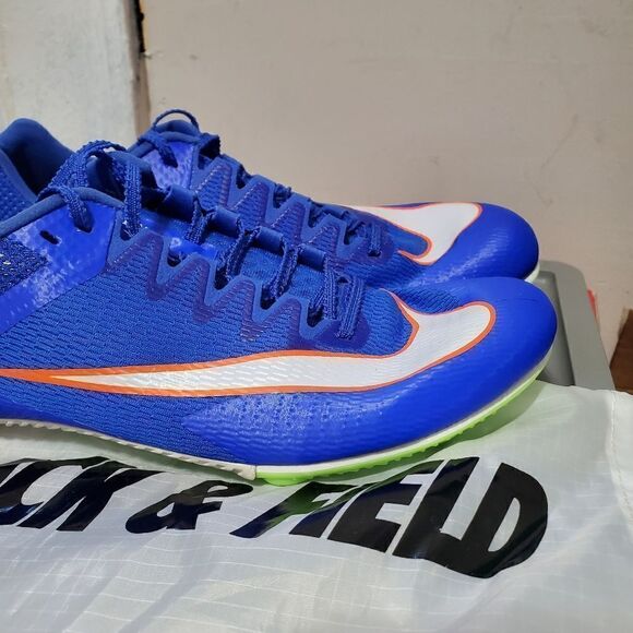 Nike Zoom Rival Sprinter Track Spikes Mens Sz 8.5 Racer Blue/Orange DC8753-401 - Picture 4 of 10